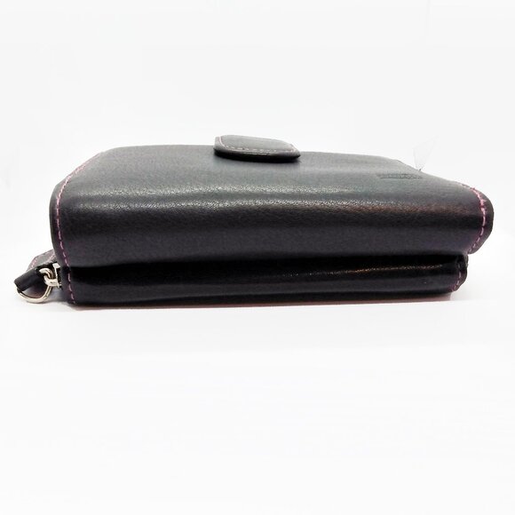 Vintage American Tourister Leather Wallet-Black/Pink - Picture 7 of 12